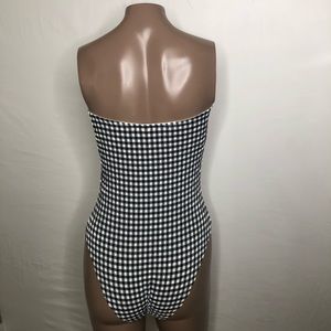 SOLID & STRIPED Swim - Solid & Striped Madeline Gingham Bandeau Swimsuit SOLID & STRIPED Swim - Solid & Striped Madeline Gingham Bandeau Swimsuit